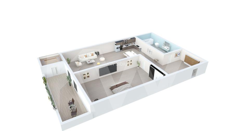 Apartament de vanzare in Sibiu - 2 camere - bloc nou, cu lift - 3