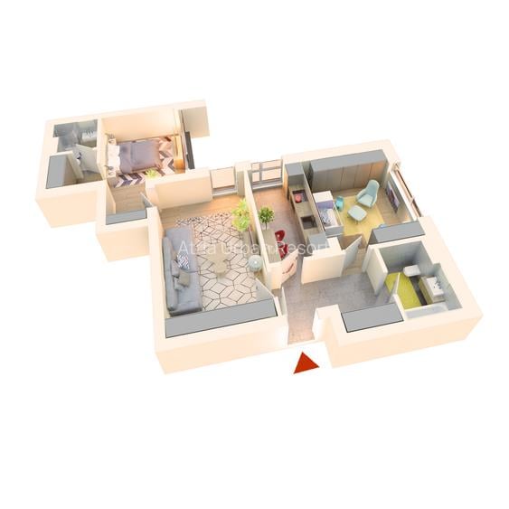 Apartament 3 camere, 83mp S.Utilă, Lacul Străulești-Mall Colosseum - 1