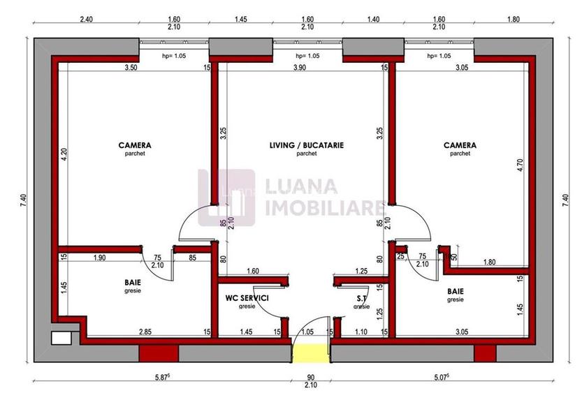 Apartament cu 3 camere de vanzare | Centru | renovat integral | pivnita - 8