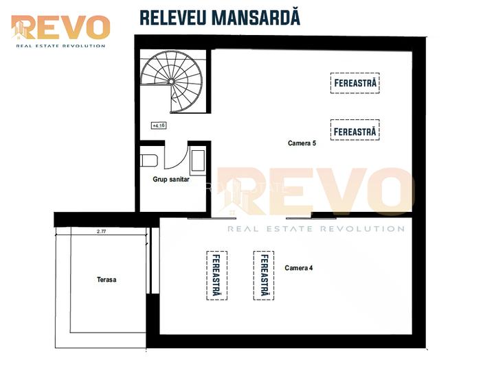 Unirii – Căuzași | Vilă P+M | 174 mp | 5 camere | Comision 0% - 15