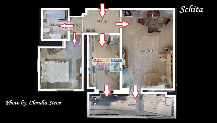 INCHIRIERE APARTAMENT 2 CAMERE PIPERA PORCHE - 10