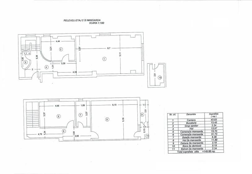 Inchiriere apartament spatios 3 camere etaj 2 plus mansarda Cotroceni Romniceanu - 13