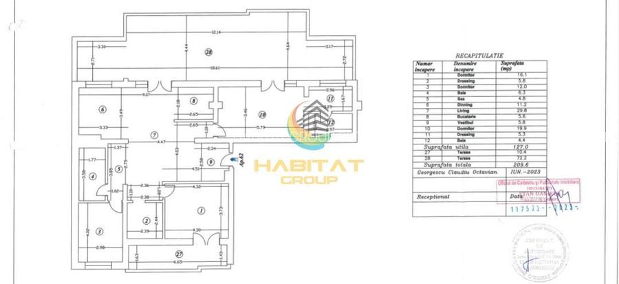 Penthouse 4 camere Nou Mihai Bravu Finalizat 3 min metrou - 4