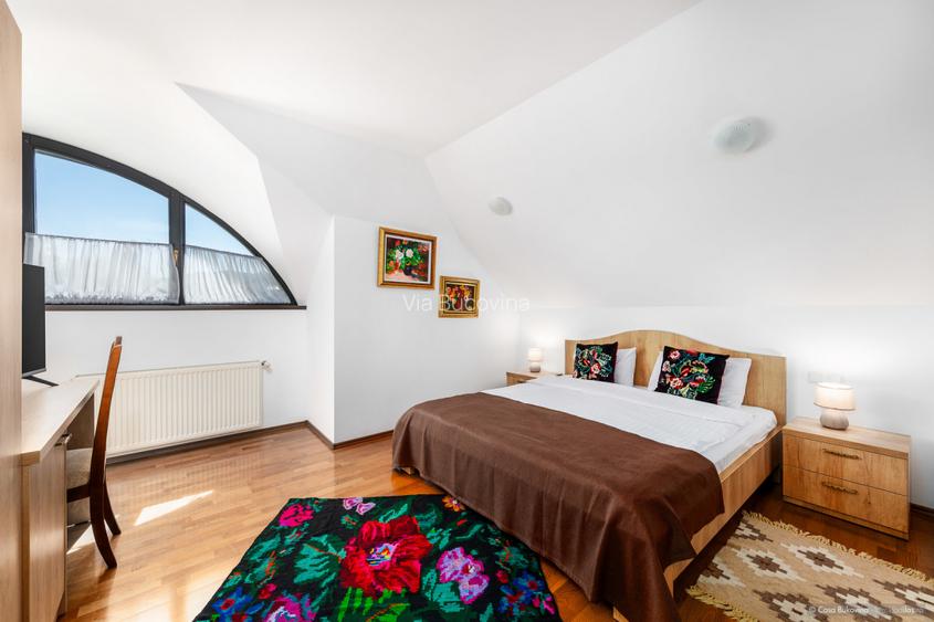 Casa de locuit sau vacanta 5 camere, 5 bai, 2600mp teren langa Humor - 19