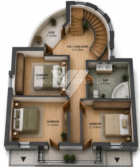 Casa individuala 4 camere, 150 mp, teren 500 mp - Sura Mare Sibiu - 3