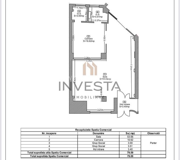 Spatiu comercial cu preluare chirias 1900 euro/ luna! Randament 6! - 2