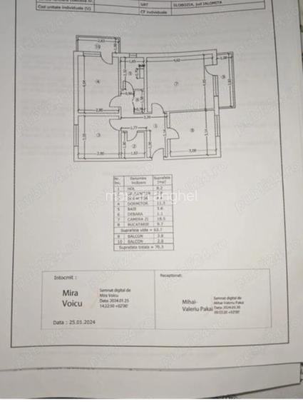 Apartament cu 3 camere decomandat  - 5