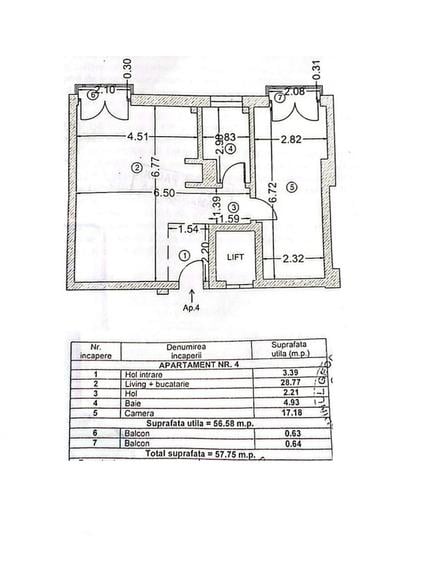 2 camere, Arcul de Triumf / Herăstrău, bloc 2006 - 2