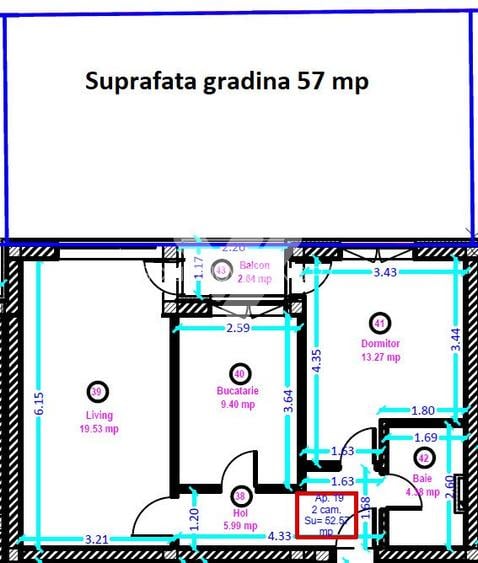Apartament nou 2 camere cu gradina 57 mp - zona Dedeman /Doamna Stanca - 7