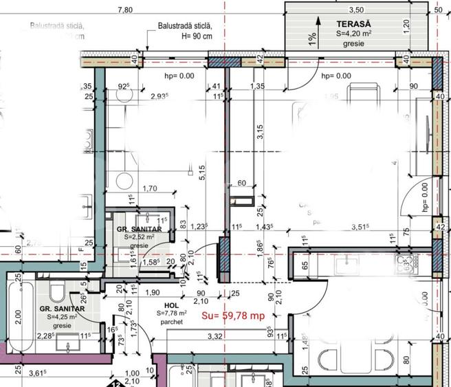 Apartament cu 3 camere, 2 bai, etajul 1, comision 0, zona Terra Oasului - 4