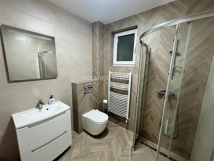 Casa de inchiriat Stupini, mobilata/utilata, P+1+M, 2 dormitoare, teren 300mp, z - 5