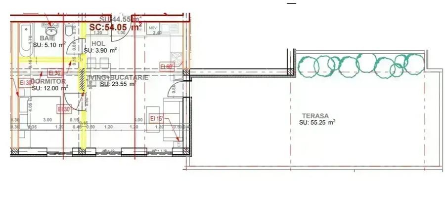 2 camere finalizat cu o terasa impresionanta - 8