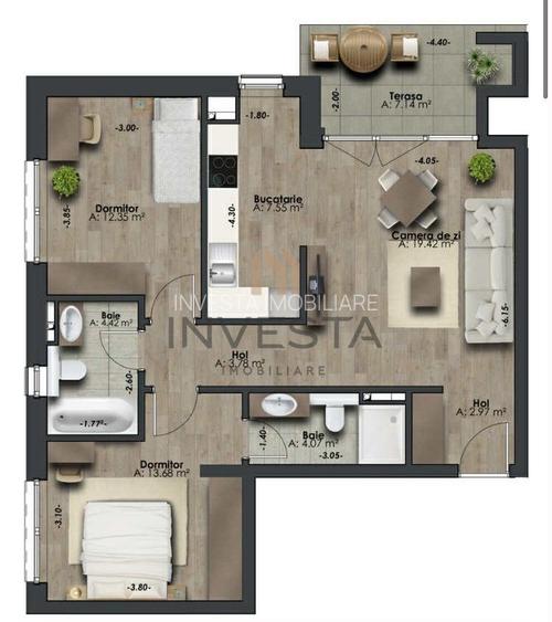 Apartment 3 camere in  The Nest! Zona exclusivista Scortarilor! - 1