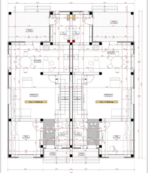 Duplex 4 camere, 118 mp utili, 425 mp teren - Mosnita Veche - 20