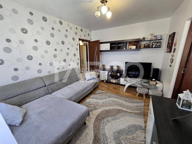 Apartament cu 2 camere mobilat utilat pivnita 4 mp Vasile Aaron Sibiu - 3