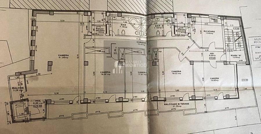 Apartament 5camere 220mp +terasa 210mp Unirii -Pasaj Marasesti -an2009 - 4