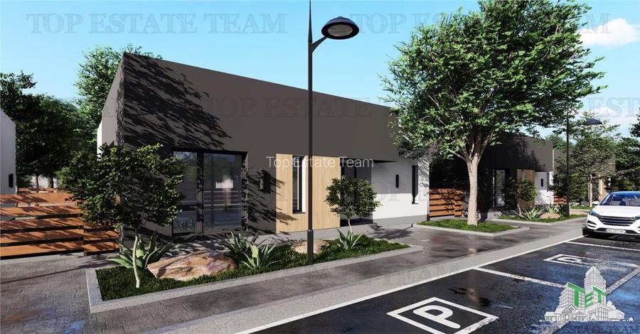 Vila stil mediteraneean, moderna, cu 4 camere ( parter ) si curte generoasa 400m - 2