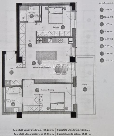 3 camere in Cortina 126 langa Cambridge School - 5