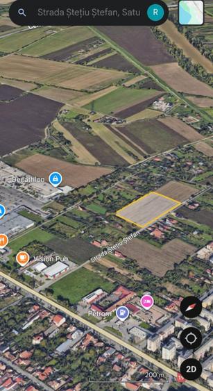 Teren extravilan de vânzare – Satu Mare, str. Ștețiu Ștefan