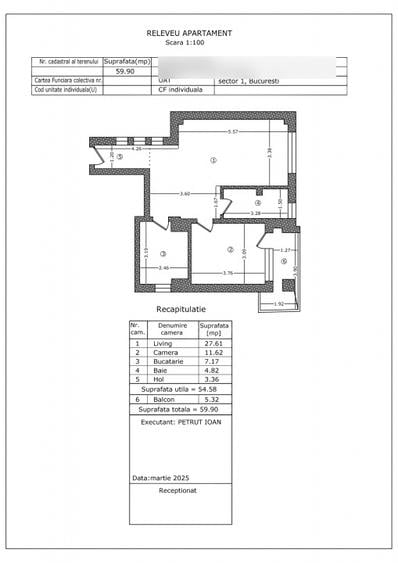 Apartament 2 Camere| 1 Mai |Piata Mures| Semifinisat| Metrou 6'| etj 2
