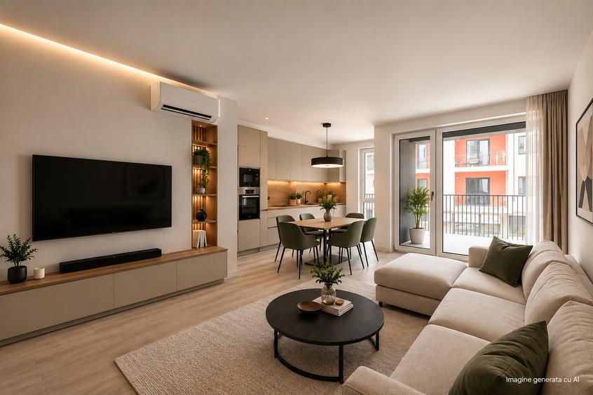 Apartament nou 2 camere, terasa 14,15 mp | Sunbelt Mehala | Comision 0%