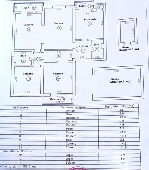 4 camere, garaj și boxa, bloc in Asociatie - zona Kiriac - 30