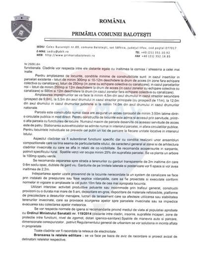 Teren Intravilan de vanzare 21000 mp Balotesti Central Soseaua Unirii