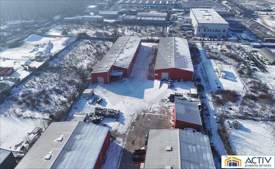 Hală industrială de închiriat – 3.100 mp (1.600 mp + 1.500 mp) – Strada Sinaia