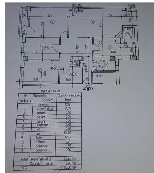 Apartament 4 camere - Hala Centrala
