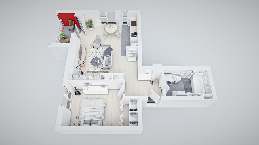 Apartament 2 camere, bloc nou, in apropiere de Medicina