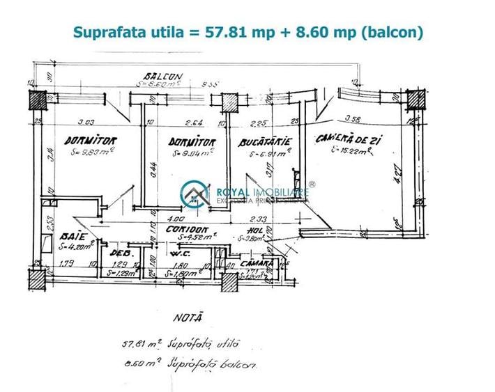 Royal Imobiliare - Vanzare Apartament zona Ultracentrala