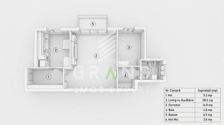 Apartament 3 Camere | Terasa | 70 MP | Aurel Vlaicu - 14