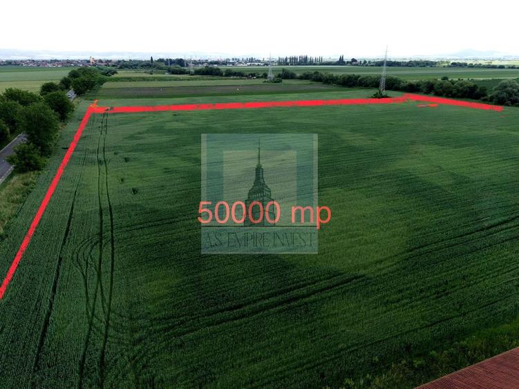 Teren intravilan 50000 mp, cu PUZ, Aprobat - zona Halchiu/Codlea
