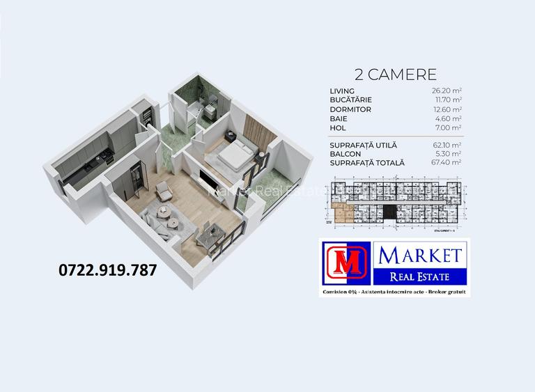 Apartament 2 camere decomandat - Metrou Berceni - PROMOTIE !!! - 8