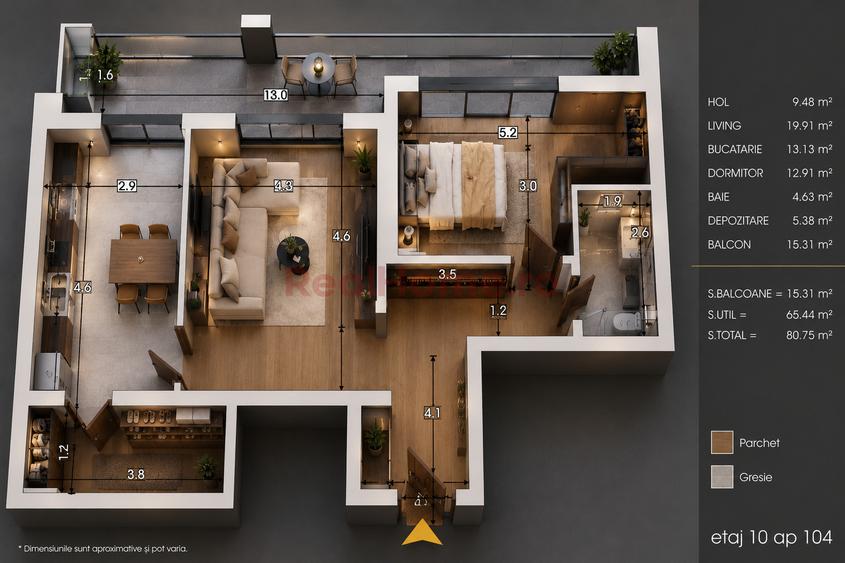 7 min Metrou | 2 Camere | depozitare | 4 lifturi | Finalizat