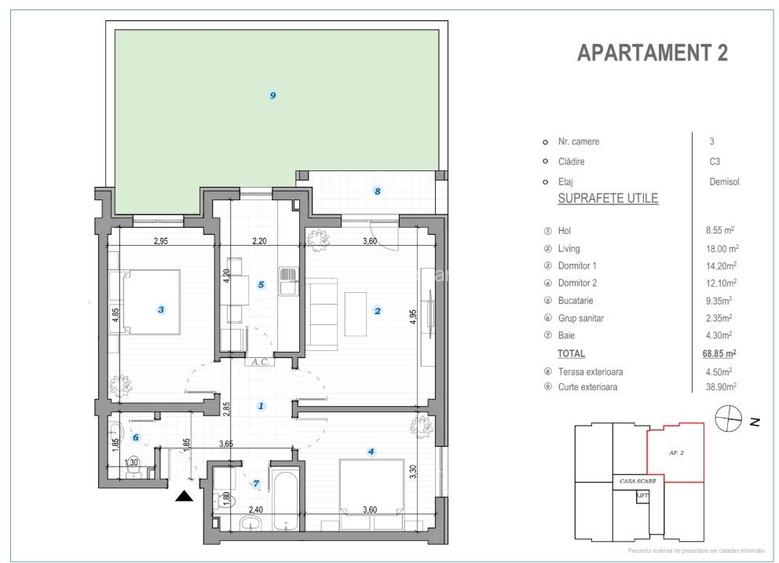 COMISION 0% ! 3 CAMERE CU GRADINA 61MP POPAS PACURARI, IASI - 4