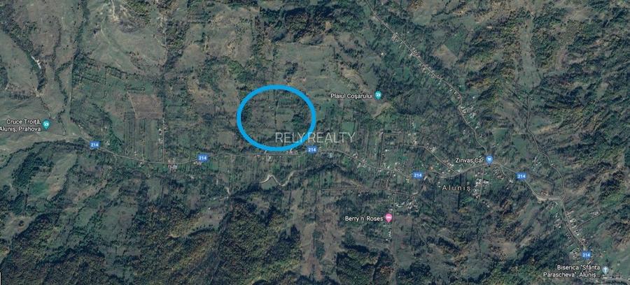 Teren Alunis / Jud. Prahova, 9.826 mp, D: 43 m , comision 0% - 6