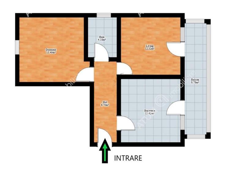 Apartament cu 2 camere decomandate Calea Cisnadiei din Sibiu