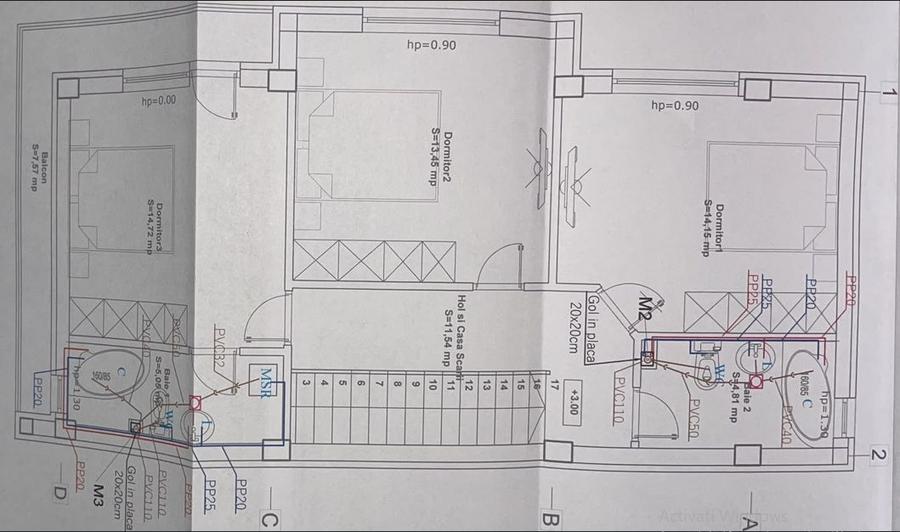 Vila ind.5cam,3bai/centruPopesti Leordeni-str.Erou Pantazica Gabr
