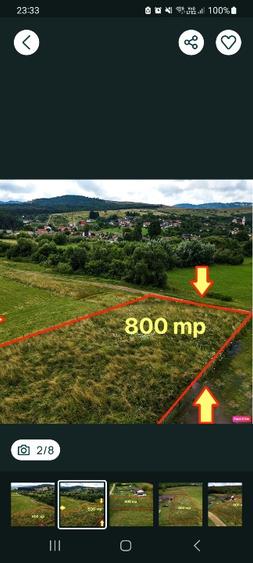 Vand teren intravilan intabulat si construibil in suprafata de 800 mp în Pucaren