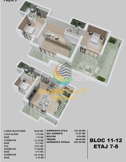 Penthouse 3 camere la 400 de metri de Metrou  Acte Gata! - 17