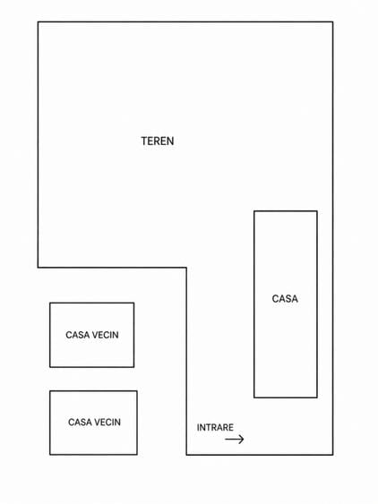 Teren intravilan 1.161 mp + casă în Giroc | Potențial investiție și dezvoltare