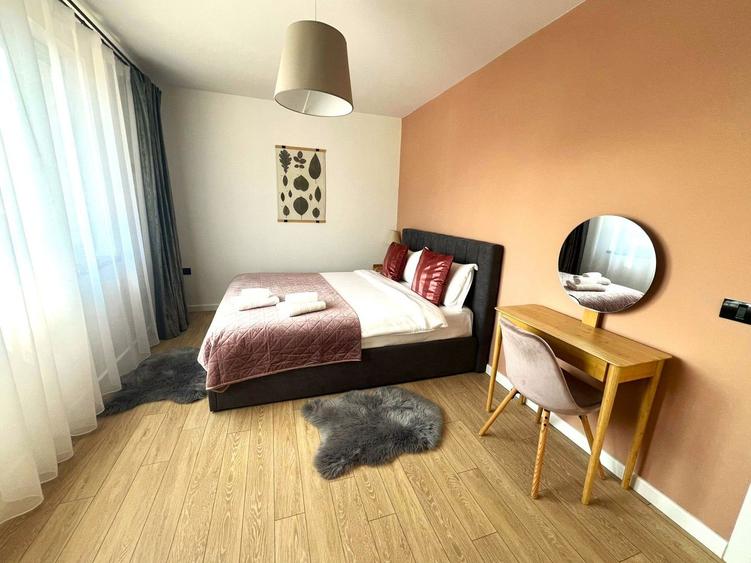 Apartamente în vilă construite în 2024, cu priveliște spre Postăvaru.