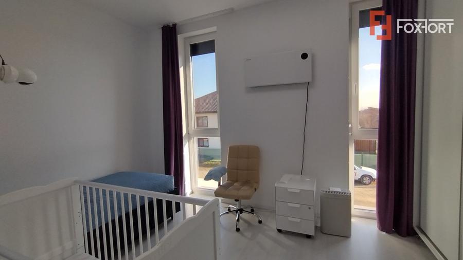 Casa insiruita, 4 camere, Sacalaz - arhitectura moderna, 2 locuri de parcare