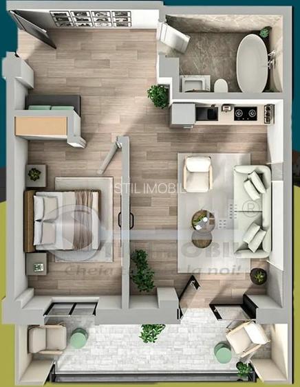 Apartament 2 camere Decomandat  Galata Comision 0% - 4
