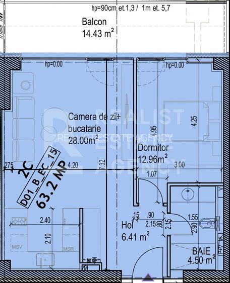 Vanzare, 2 camere,  One Lake District - 1