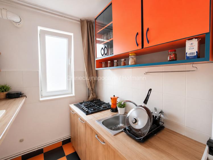 Ap. mobilat cu 2 camere+balcon, et. 1, Gheorgheni, str Ariesului - 6