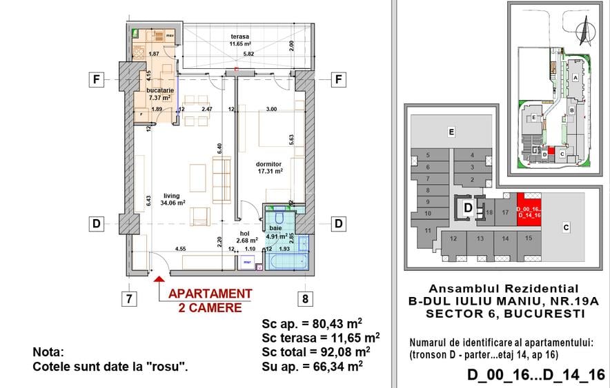 APARTAMENT 2 CAMERE SMART RESIDENCE LUJERULUI - PARCARE - ETAJ 10 - TERASA 12 MP - 2
