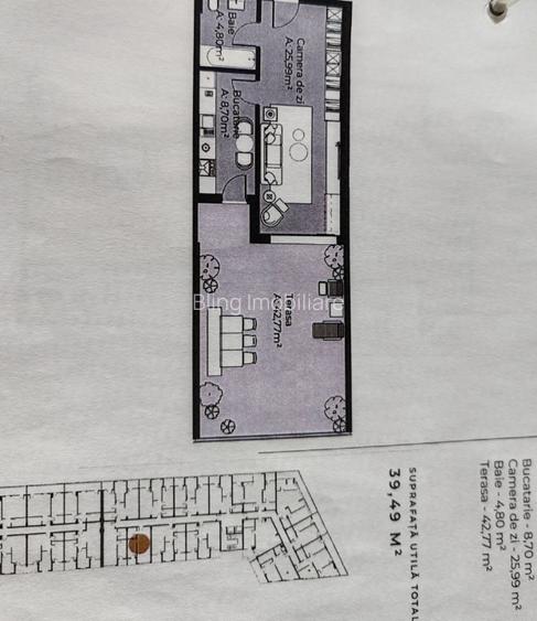 Apartament de 39,49mp cu parcare pe strada Sopor - 7