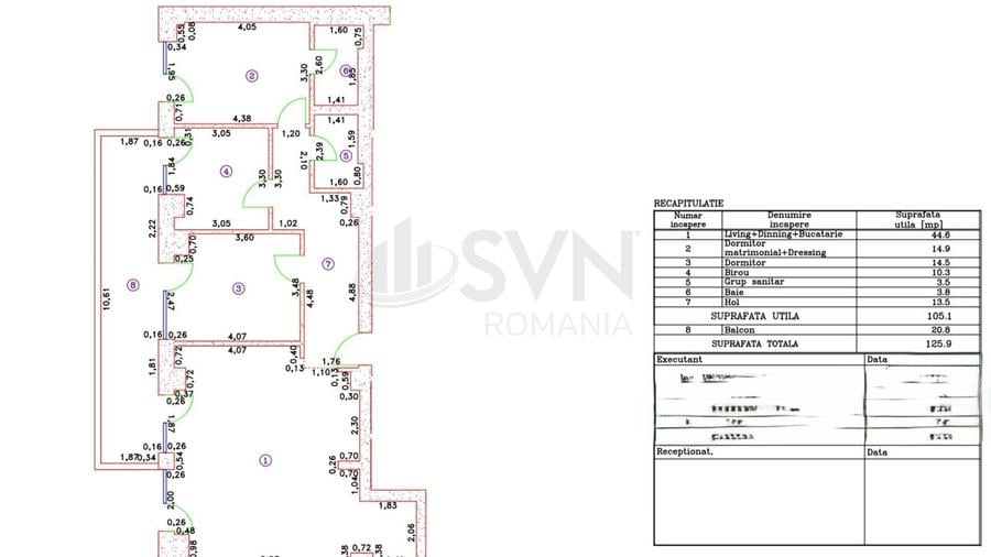 REA1027109 Apartament 3 camere l Cortina 126 I Finisaje Premium